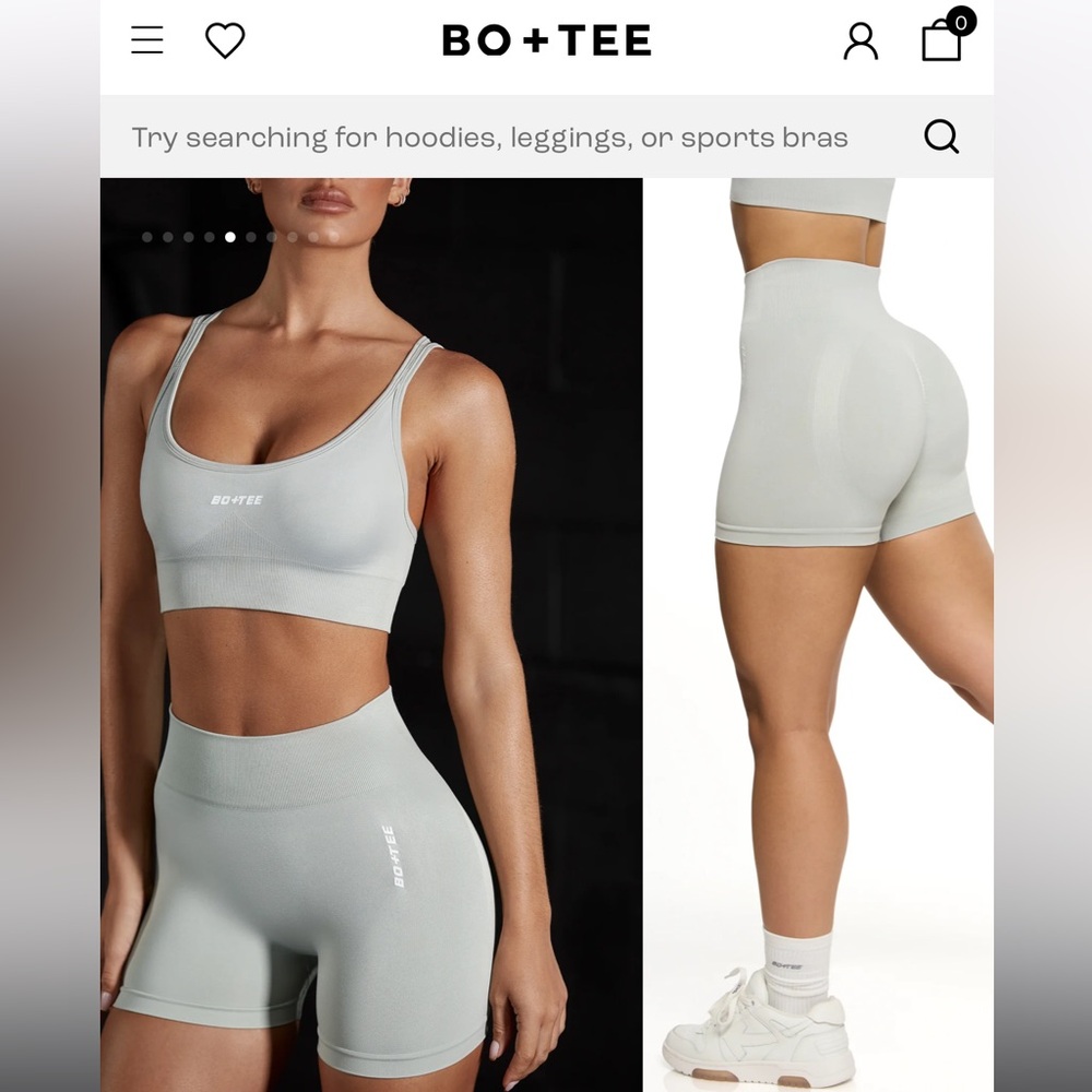 BO+TEE high waist seamless shorts